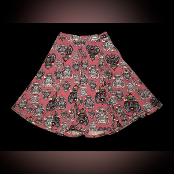 LulaRoe: Skeleton Key Pattern Swing Skirt - Picture 6 of 17